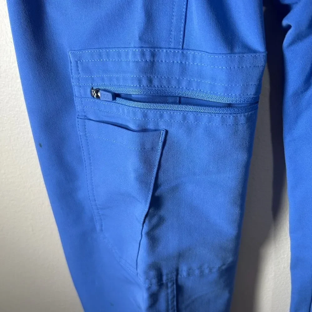 FIGS Mens Blue Cairo Cargo Scrub Pants